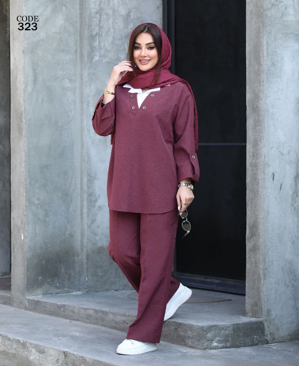 ست رویه وشلوارترک لندکد323
