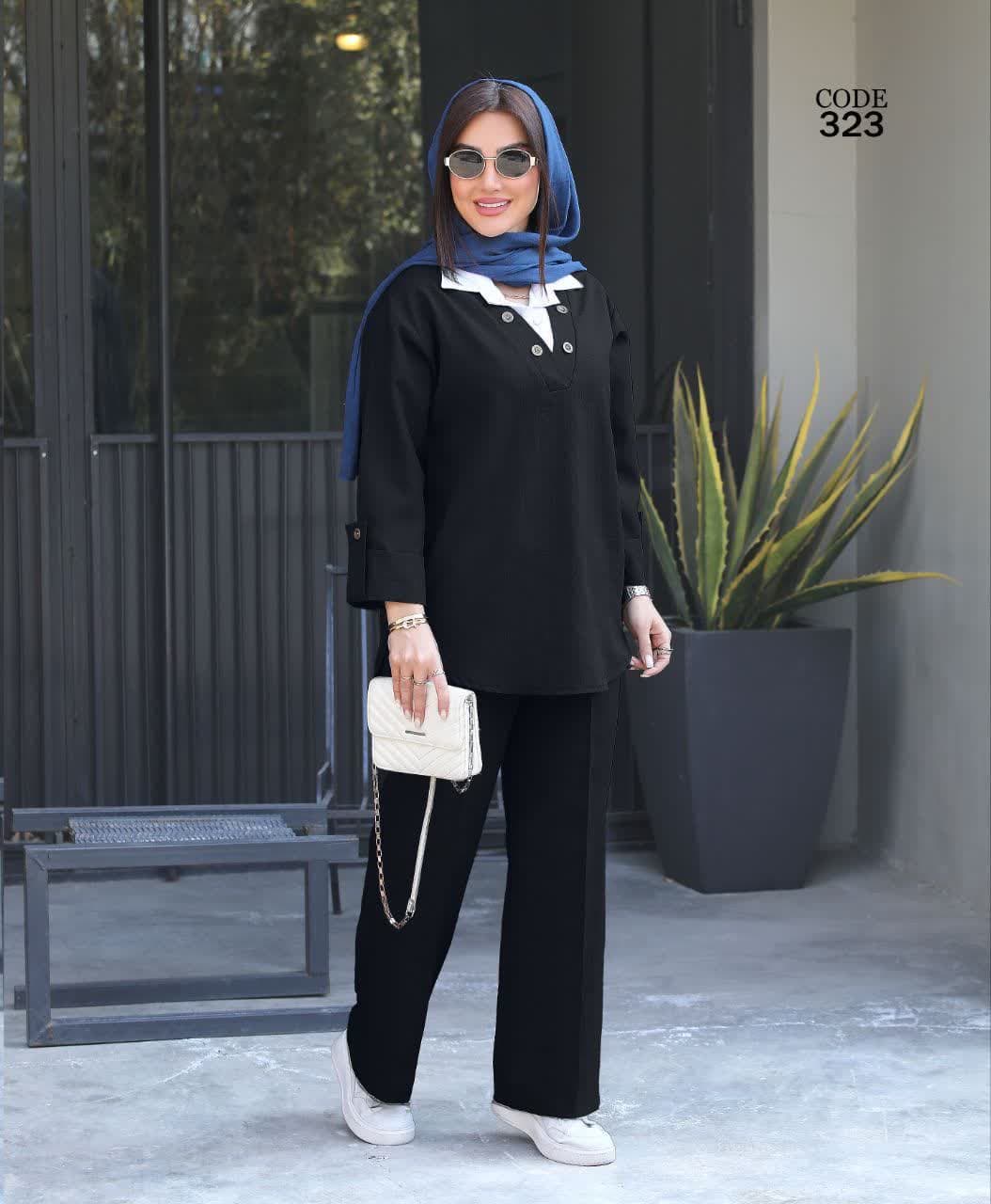 ست رویه وشلوارترک لندکد323
