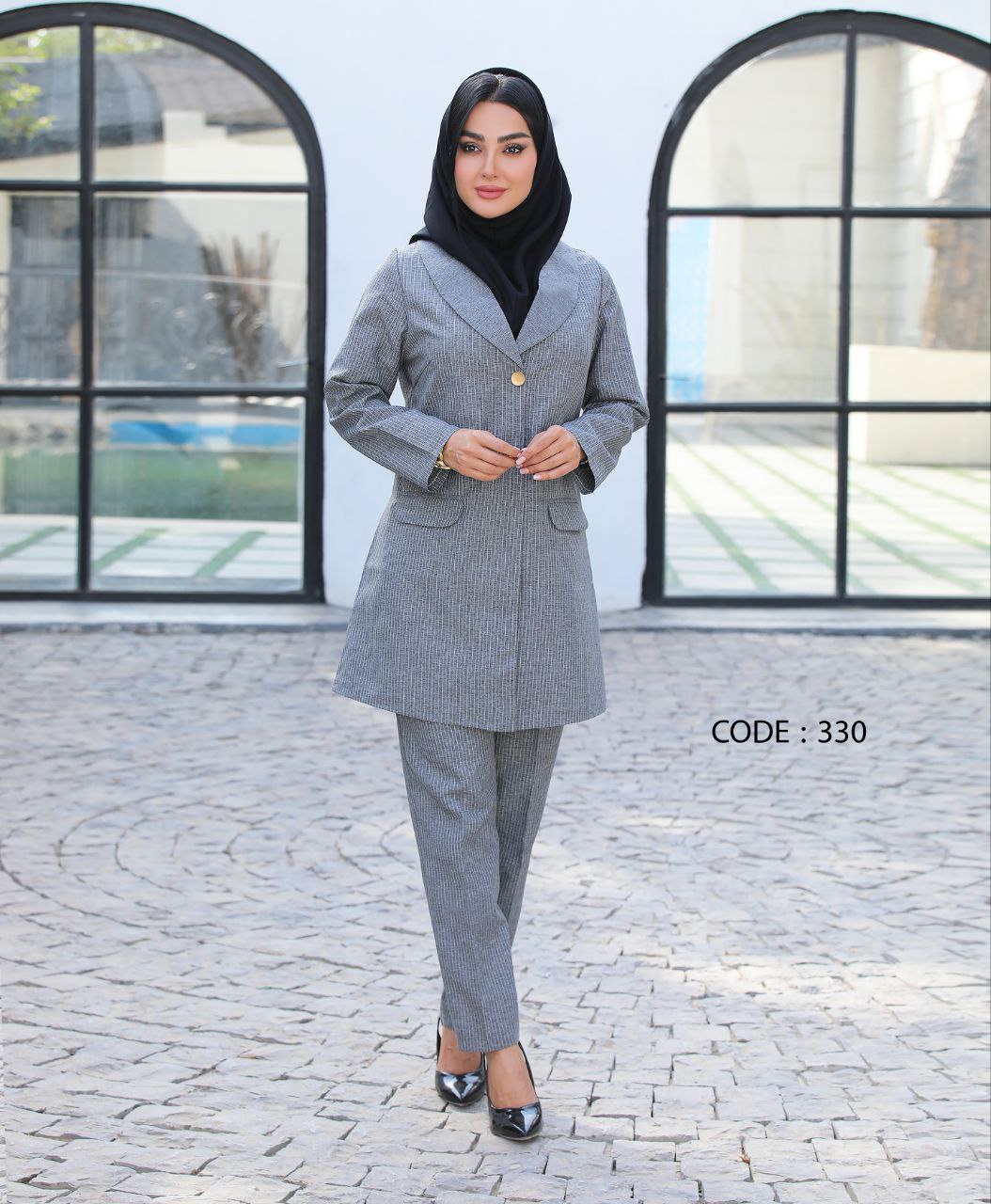 مانتو شلواراداری کد330ترک لند