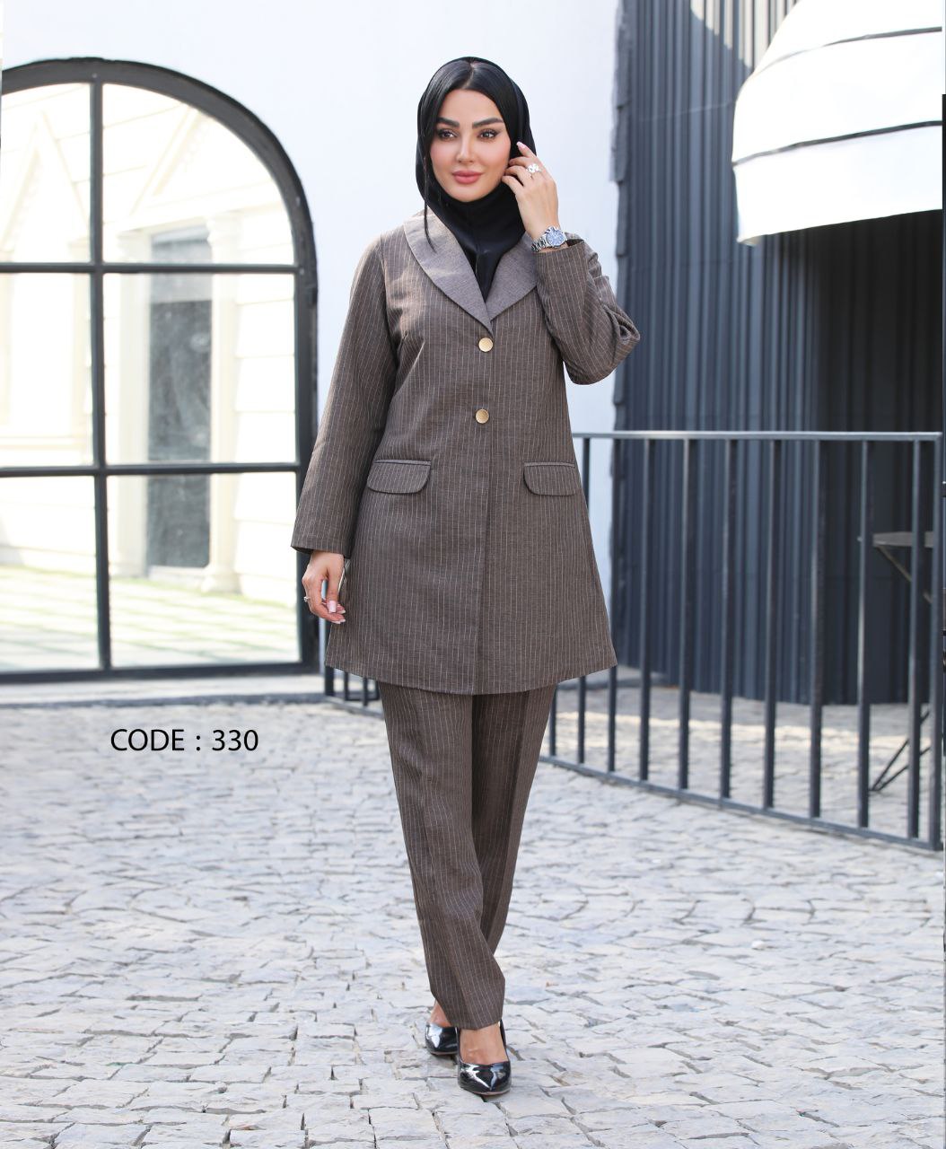 مانتو شلواراداری کد330ترک لند