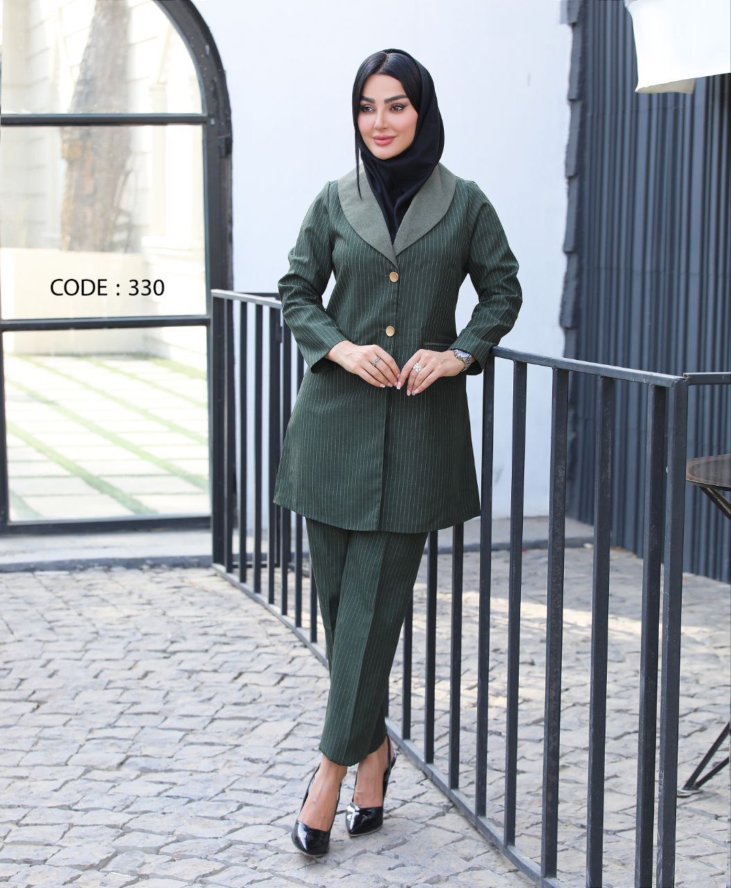 مانتو شلواراداری کد330ترک لند