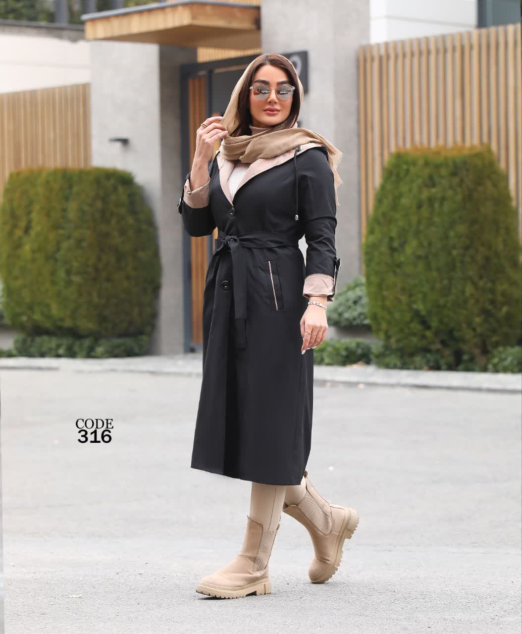 بارانی کلاهدار ترک لندکد316