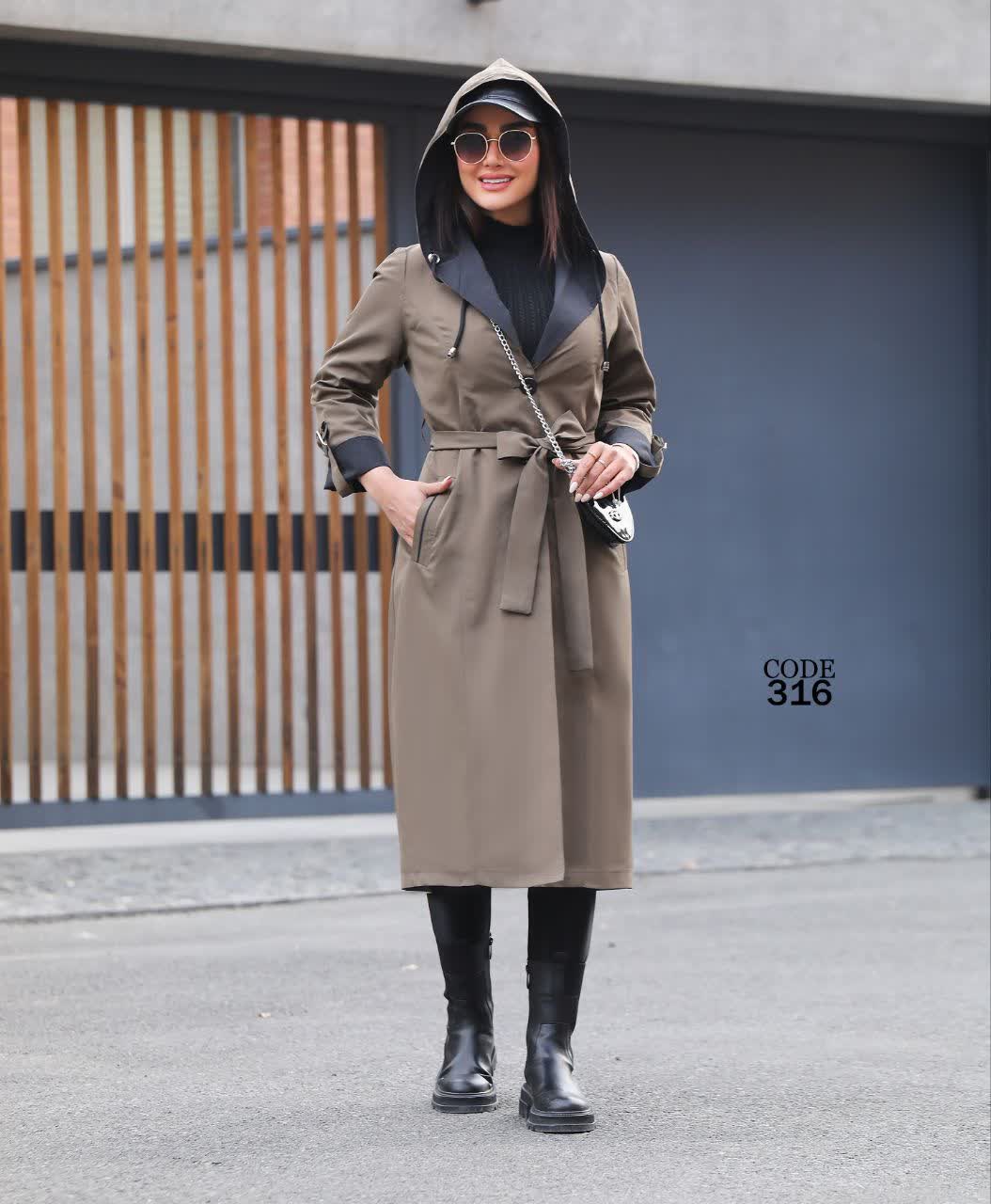 بارانی کلاهدار ترک لندکد316